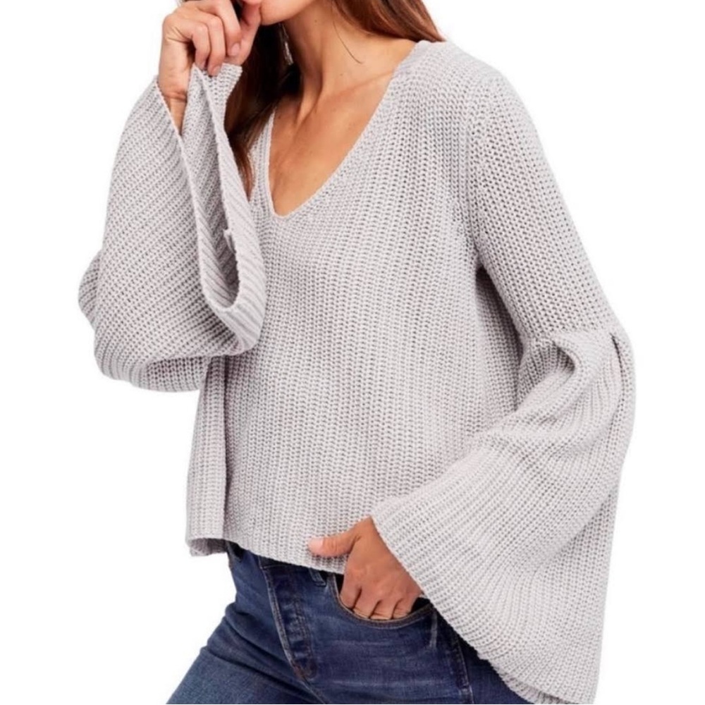 Free People Damsel Bell Sleeve Sweater